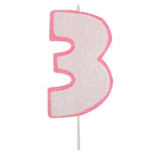 MOD CANDELINA ROSA N.3 GLITT PZ.1 - immagine 1