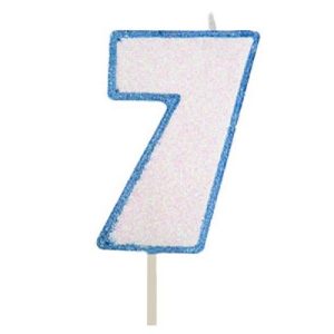 MOD CANDELINA CELESTE N.7 GLITT PZ.1 - immagine 1