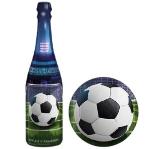 BEV SPUMANTE ANALCOLICO PALLONE CALCIO (mela e fragola) CL 75 - immagine 1