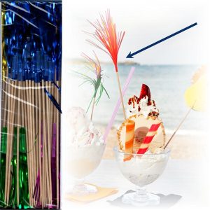 DECORAZIONI PER GELATI, COCKTAIL... PZ 100 - immagine 1