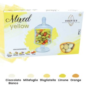 ORE CONFETTI RIPIENI SFUMATI GIALLI  KG.1 - immagine 1