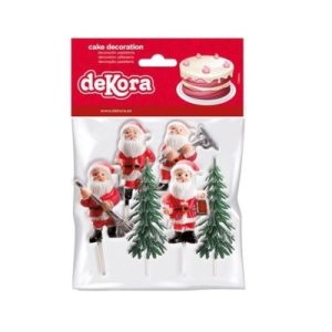 DEK DECORAZIONI NATALE (4 BABBI E 2 ABETI) - immagine 1