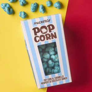 ITA POP CORN RICOPERTI CIOCCOLATO BIANCO, CELESTE S/G GR400 - immagine 1