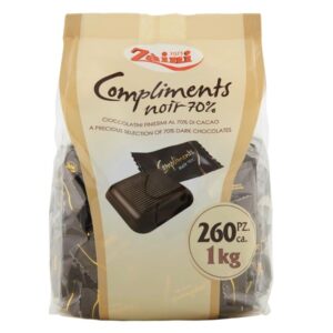 ZAI COMPLIMENTS NOIR 70%- CIOCCOLATINI FONDENTI KG1 (260 PZ ca.) - immagine 1