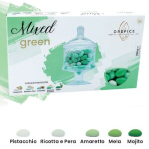 ORE CONFETTI RIPIENI SFUMATI VERDI KG.1 - immagine 1
