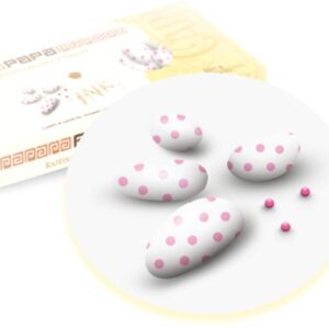 PAP CONFETTI AL CIOCCOLATO A POIS ROSA S/G GR500 - immagine 1