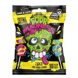 MNA SKULL SHAPED LOLLIPOPS SOUR MADNESS GR90 (PZ10) - immagine 1