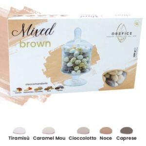 ORE CONFETTI RIPIENI SFUMATI MARRONI KG.1 - immagine 1