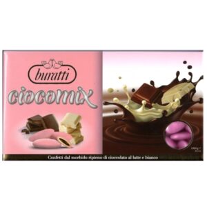 BUR CONFETTI CIOCOMIX CLASSICO ROSA (gusto kinder) S/G KG.1 - immagine 1