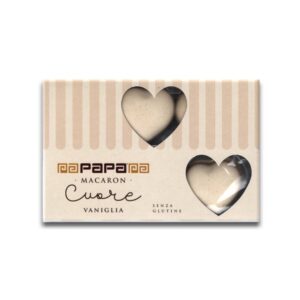 PAP MACARON CUORE VANIGLIA (beige) S/G PZ 6 (GR78) - immagine 1