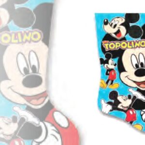 PEP CALZA DI RASO STAMPATA TOPOLINO C/MANICHETTA CM35 X 6 PZ - immagine 1